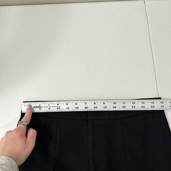 Vince Womens Pants 8 Black Stove Pipe Trouser Ponte Work Basic Comfort Commute - Picture 4 of 14
